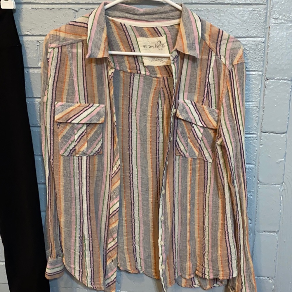 Lightweight button up, free people